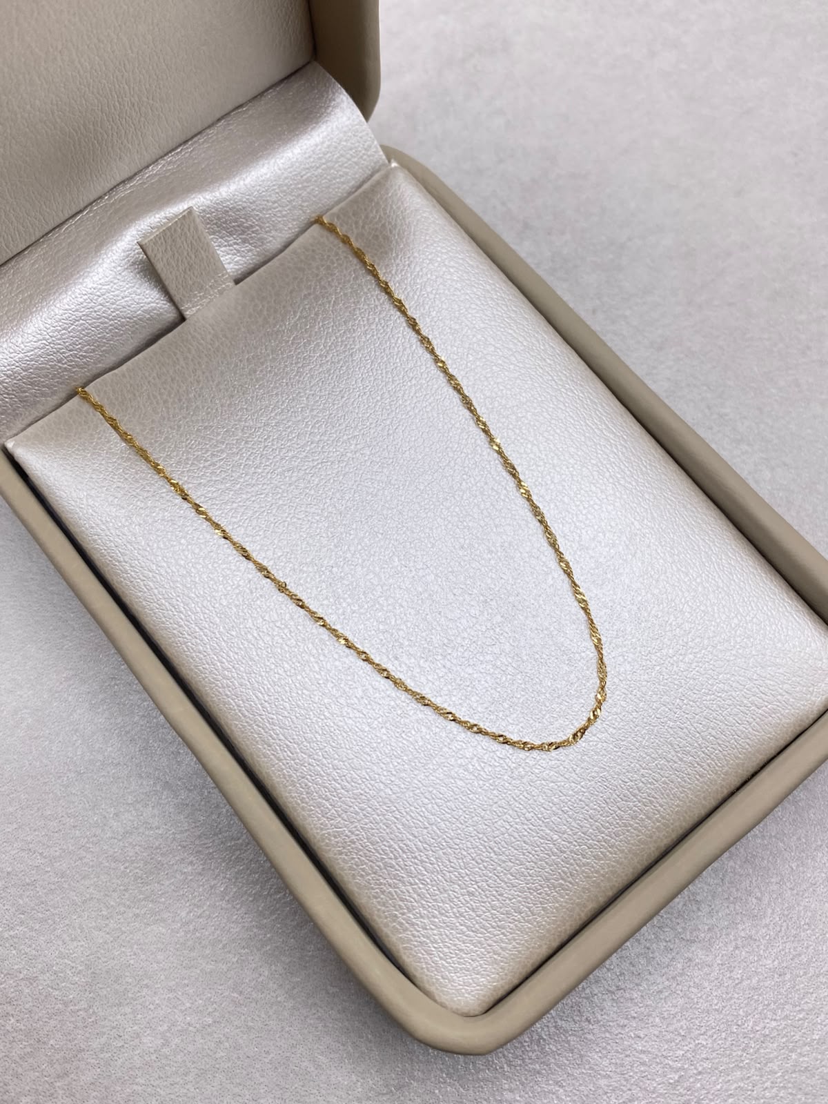 Cadena It singapur Oro amarillo 18k +1 / 1,15 Gr / 1,0 mm / 50 Cm