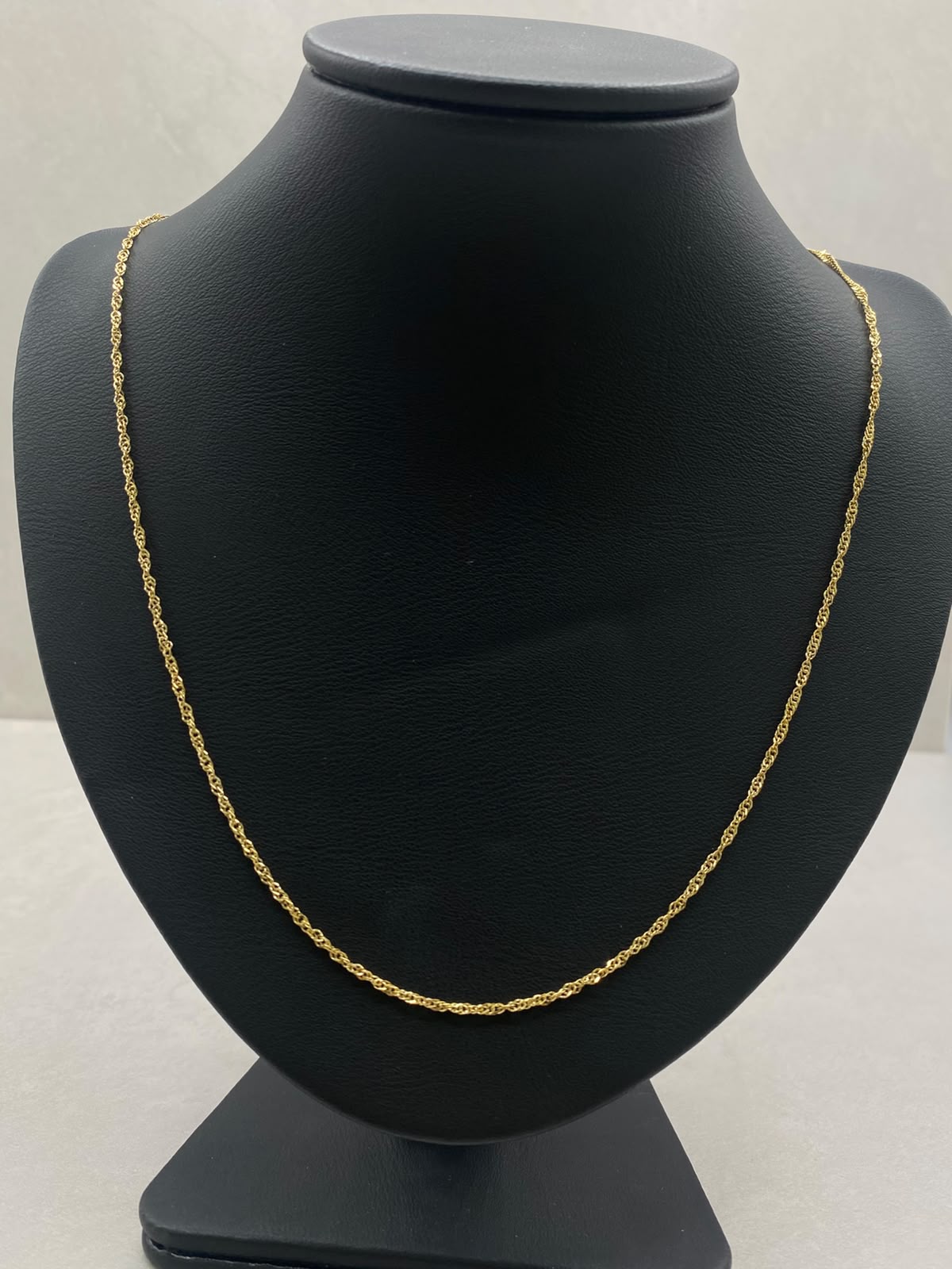 Cadena It Singapur Oro amarillo 18k +1 / 1,03 Gr / 1,5 mm / 50 Cm