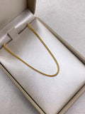 Pulso It franco Oro amarillo 18k +1 / 1,60 Gr / 1,0 mm / 19 Cm