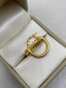 Candonga entorchada Oro amarillo 18k 1,78 Gr / 2,5 Cm