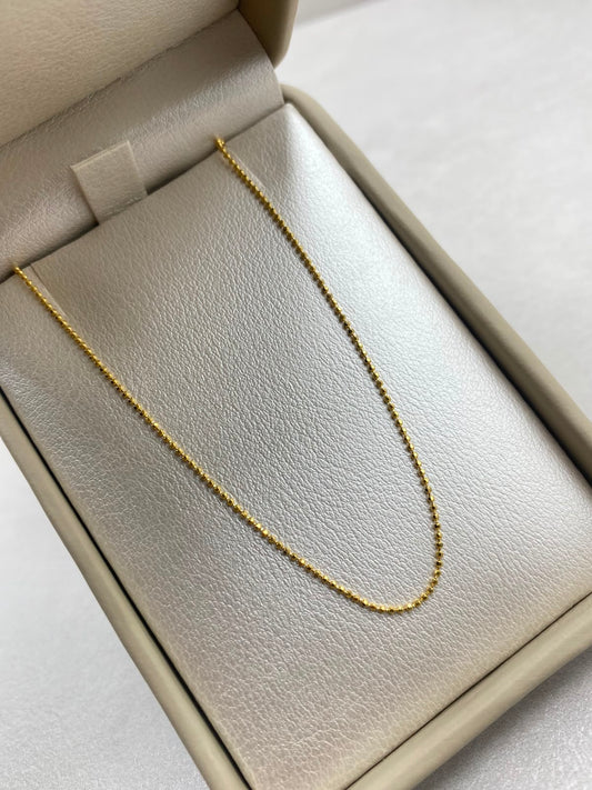 Cadena It mini militar Oro amarillo 18k +1 / 2,47 Gr / 1 mm / 60 Cm