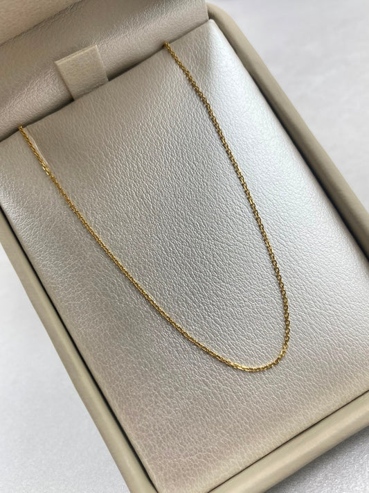Cadena It aro seguido  Oro amarillo 18k 1,70 Gr / 1 mm / 50 Cm