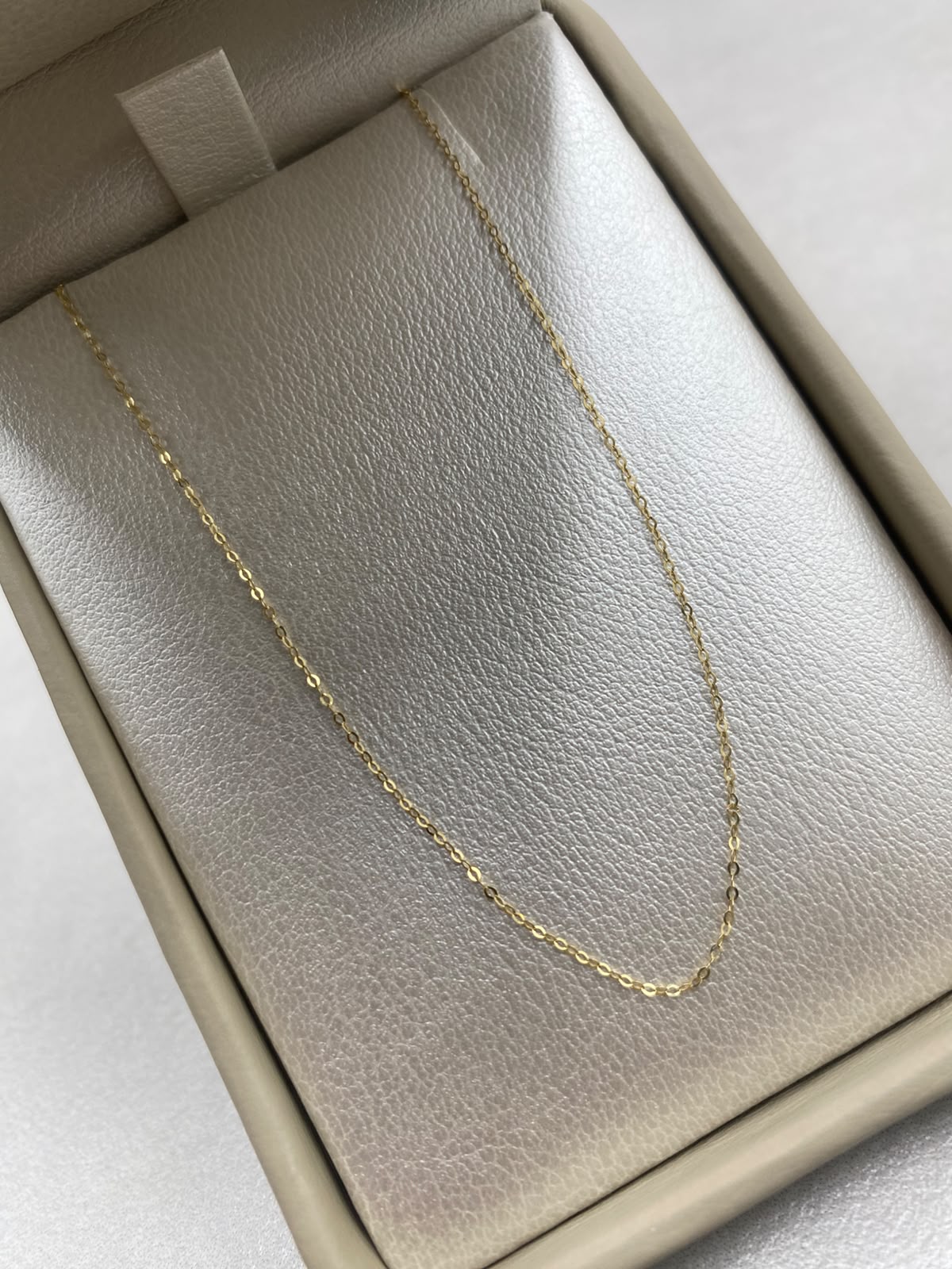 Cadena It aro seguido  Oro amarillo 18k 0,35 Gr / 1 mm / 45 Cm