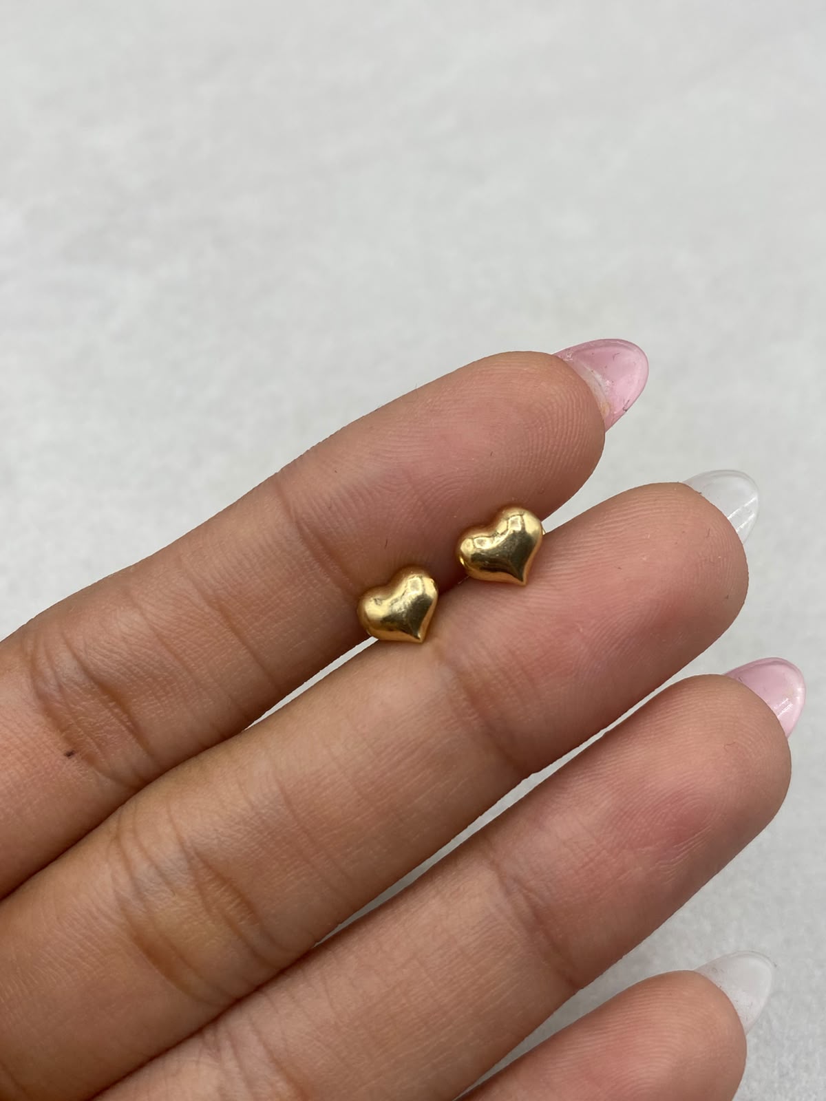Topos corazón inflado Oro amarillo 18k 0,6 Gr / 7 mm
