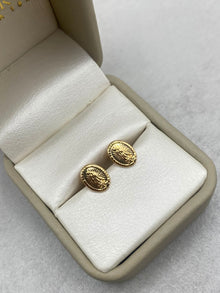 Topos virgen  guadalupe Oro amarillo 18k 0,86 Gr / 4 mm