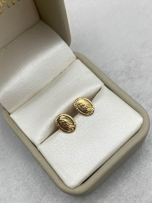 Topos virgen  guadalupe Oro amarillo 18k 0,86 Gr / 4 mm