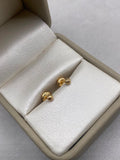 Topos bolas diamantados Oro amarillo 18k 0,41 Gr / 3 mm