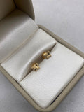 Topos mariposa diamantado Oro amarillo 18k 0,55 Gr / 10 mm