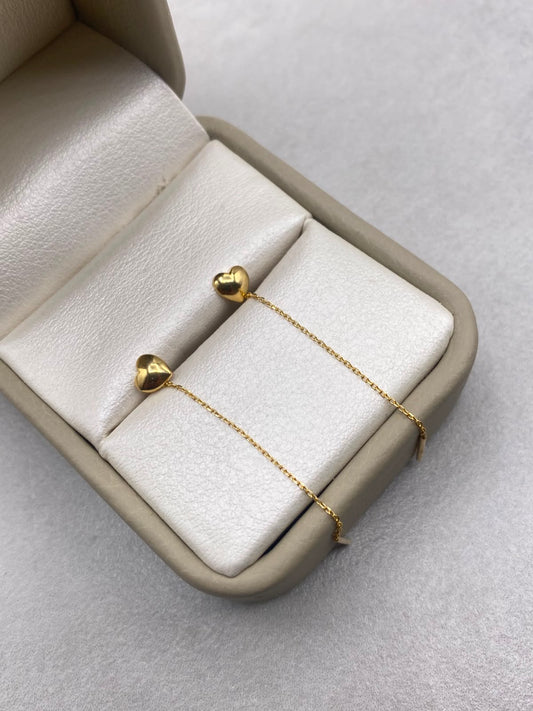 Topos It corazon lisa aguja Oro amarillo 18k +1 / 0,45 Gr