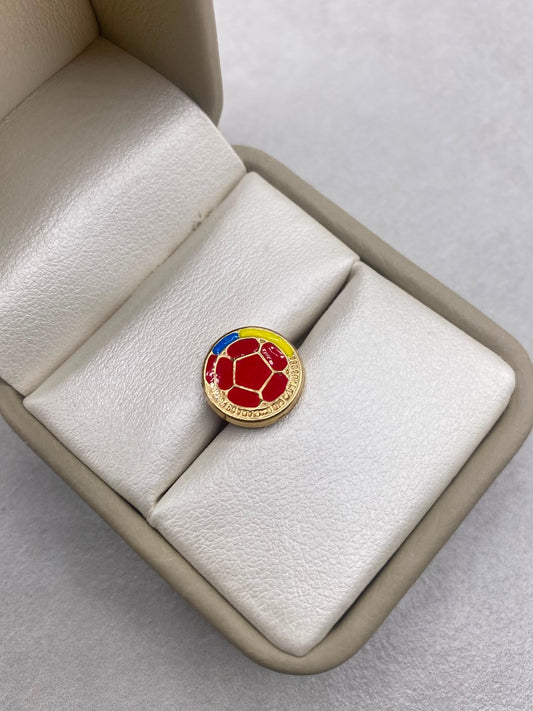 Herraje Seleccion Colombia Oro amarillo 18k 0,92 Gr / 12 Cm
