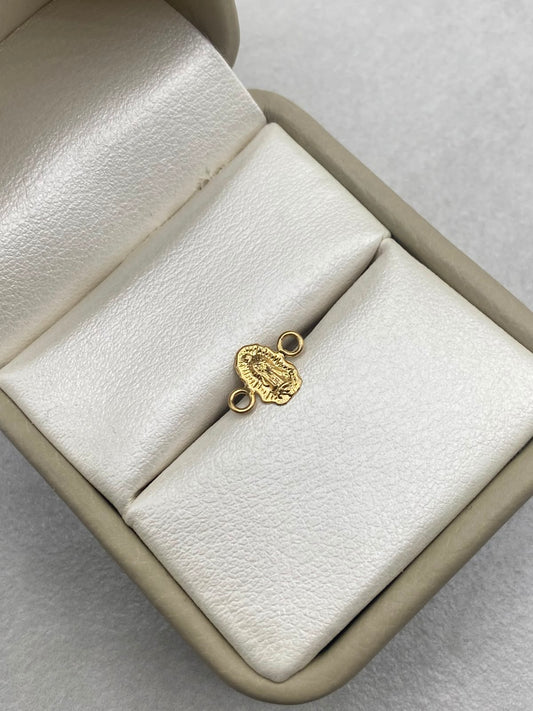 Herraje virgen de Guadalupe  Oro amarillo 18k 0,22 Gr / 8 Cm