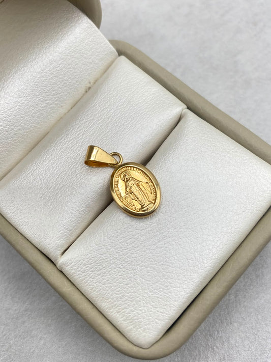 Dije virgen la milagrosa medalla 0,71 Gr / 1,9 mm / 2 Cm