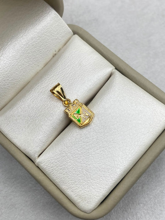 Dije escudo Nacional Oro amarillo 18k 0,46 Gr / 6 mm / 1,7 Cm