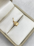 Dije huella  Oro amarillo 18k 0,32 Gr / 1,5 Cm