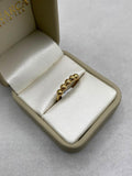 Anillo bola diamantada  Oro amarillo 18k / Talla 6 1/2 / 0,92 Gr / 1,58 mm