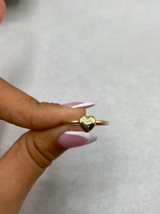 Anillo corazon liso  Oro amarillo 18k / Talla 9 / 0,79 Gr / 1,6 mm