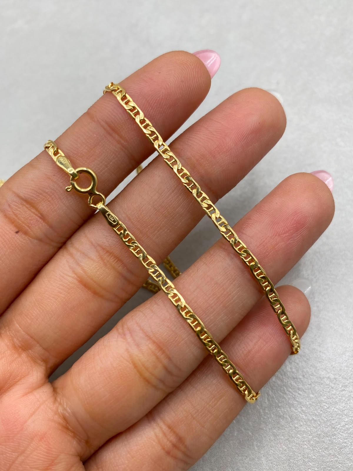 Cadena It plana Oro amarillo 18k +1 / 3,09 Gr / 2 mm / 50 Cm
