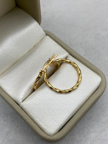 Candonga entorchada (cn 11)  Oro amarillo 18k 1,49 Gr / 3,0 Cm
