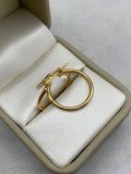 Candonga lisa (Cn11) Oro amarillo 18k 1,40 Gr / 3,0 Cm