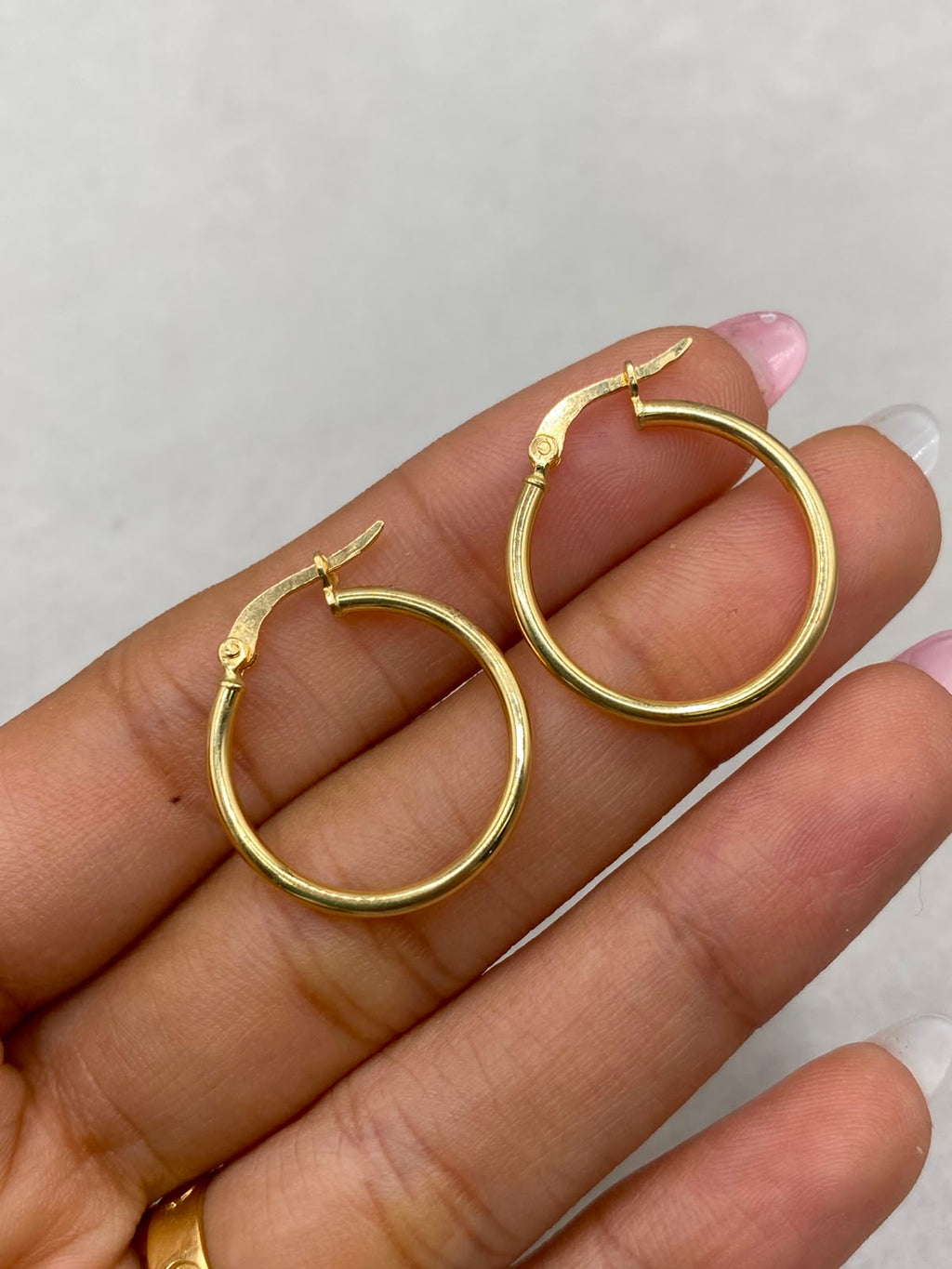 Candonga lisa (Cn11) Oro amarillo 18k 1,40 Gr / 3,0 Cm
