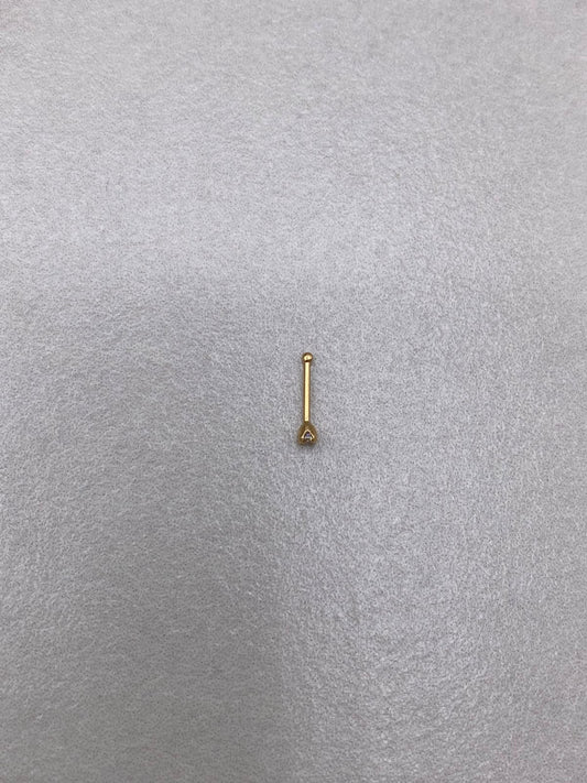 Piercing chispa circon blanco