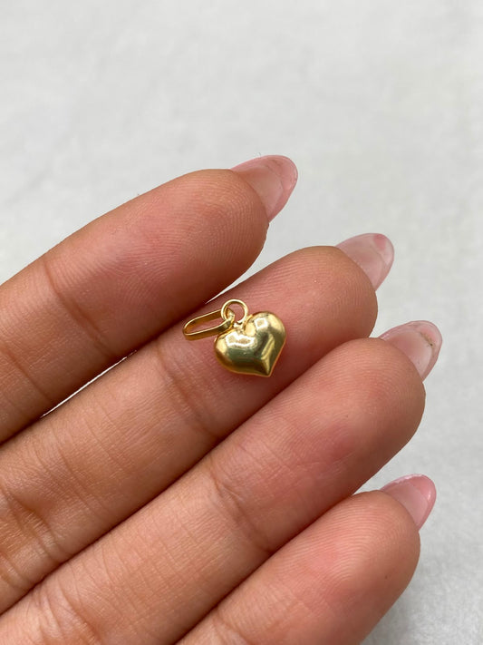 Dije corazon inflado  Oro amarillo 18k 0,33 Gr / 8,07 mm / 1,5 Cm