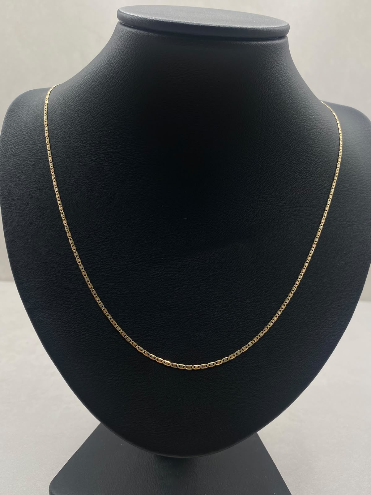Cadena It plana diamantada Tres oros 18k 1,91 Gr / 2 mm / 45 Cm