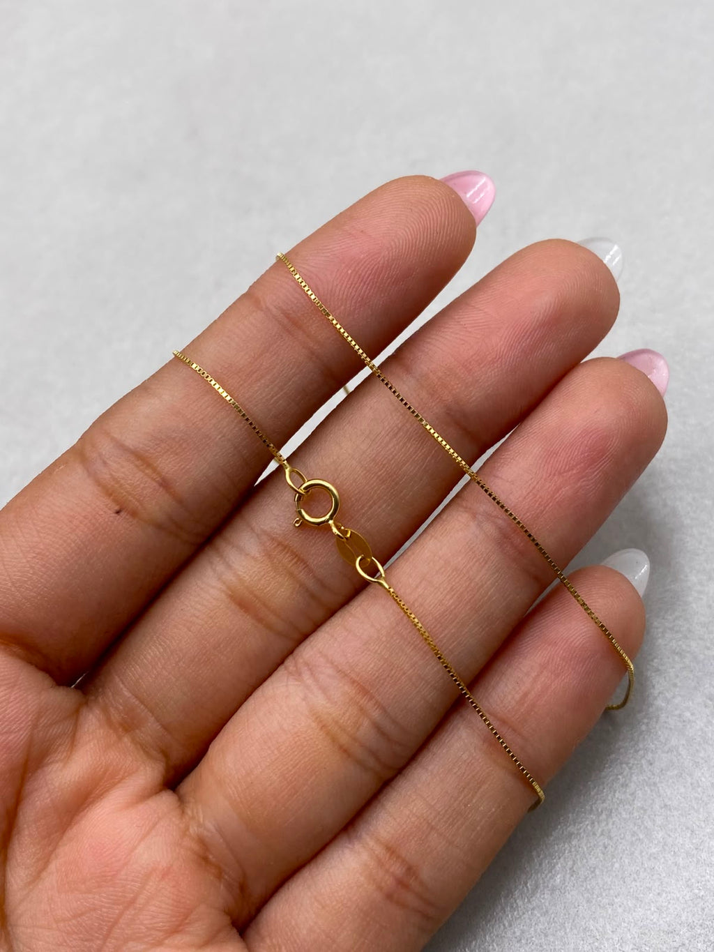 Cadena It veneciana Oro amarillo 18k +1 / 1,07 Gr / 0,8 mm / 45 Cm