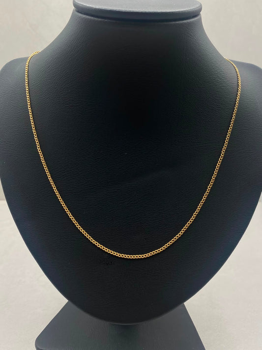 Cadena It Cubana Oro amarillo 18k 1,20 Gr / 1,0 mm / 50 Cm