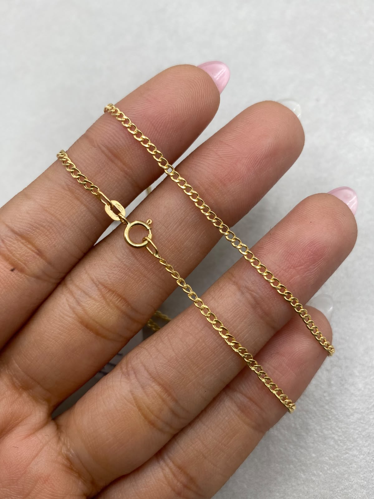 Cadena It Cubana Oro amarillo 18k 1,20 Gr / 1,0 mm / 50 Cm