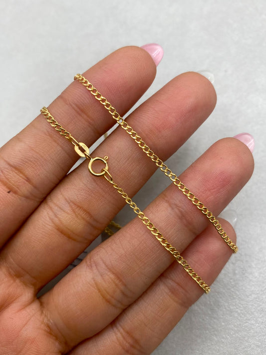 Cadena It Cubana Oro amarillo 18k 1,20 Gr / 1,0 mm / 50 Cm