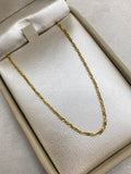 Cadena It Singapur Oro amarillo 18k +1 / 1,03 Gr / 1,5 mm / 50 Cm
