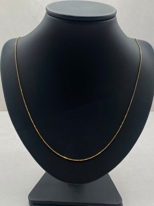 Cadena It mini militar Oro amarillo 18k +1 / 2,47 Gr / 1 mm / 60 Cm