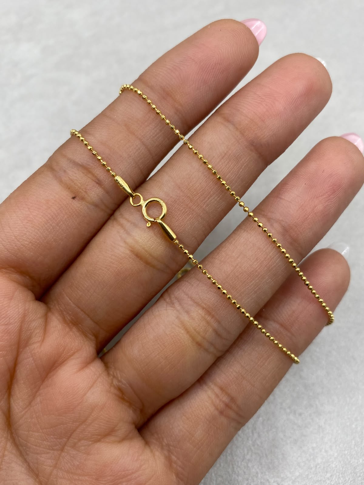Cadena It mini militar Oro amarillo 18k +1 / 2,47 Gr / 1 mm / 60 Cm
