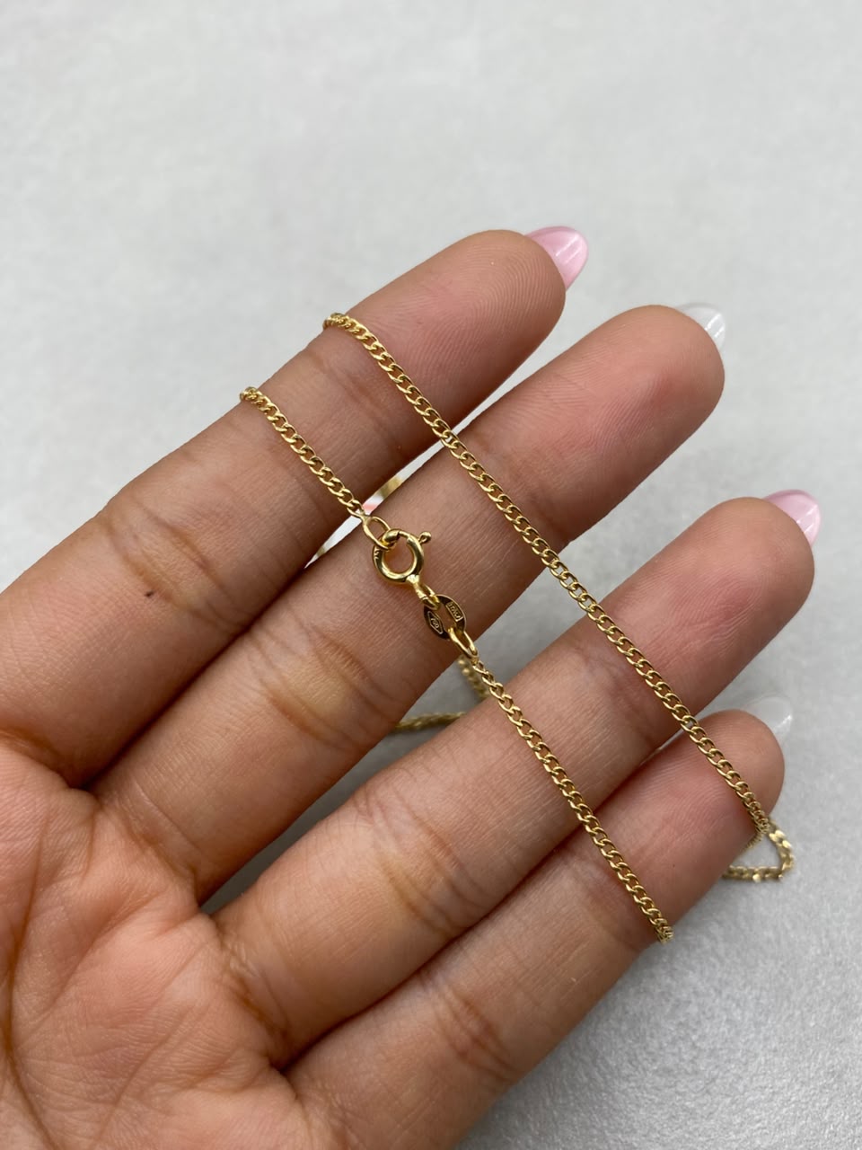 Cadena It mini cubana Oro amarillo 18k 2 Gr / 1,5 mm / 60 Cm
