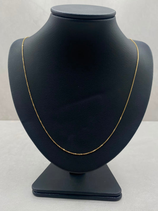 Cadena It aro seguido  Oro amarillo 18k 1,70 Gr / 1 mm / 50 Cm