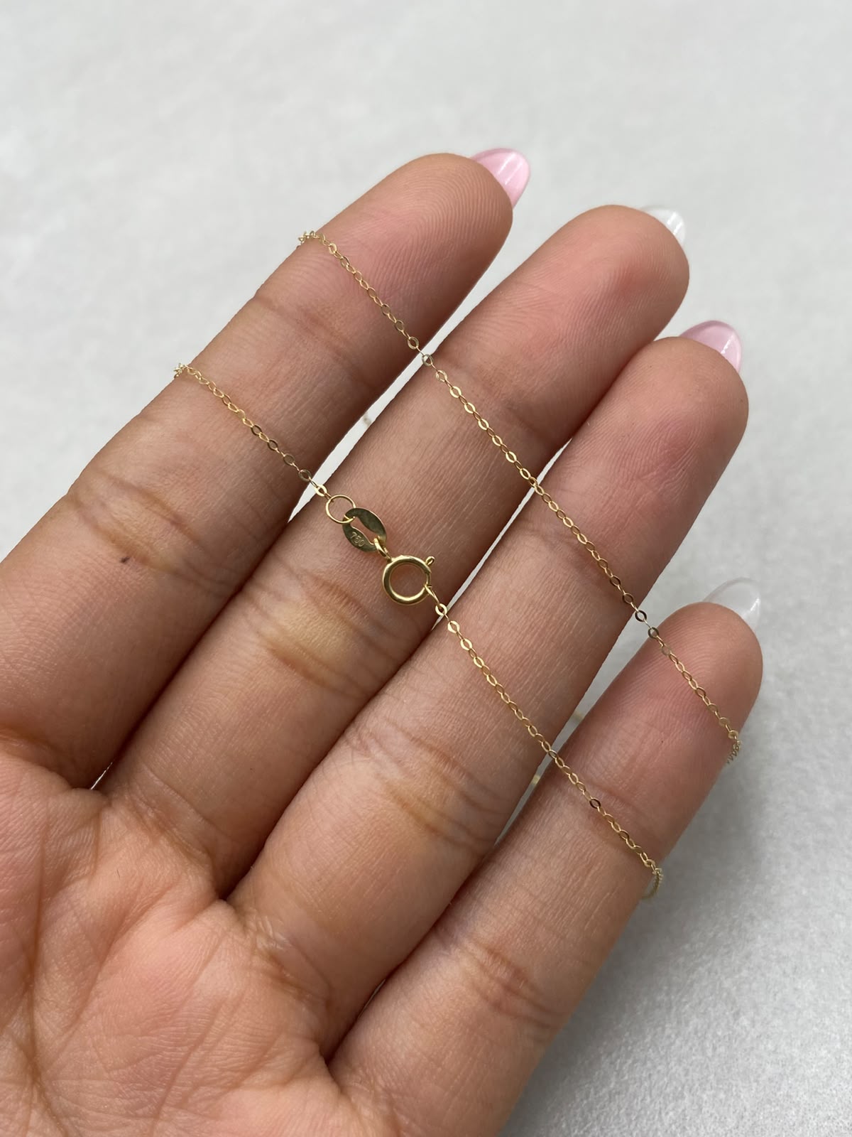 Cadena It aro seguido  Oro amarillo 18k 0,35 Gr / 1 mm / 45 Cm