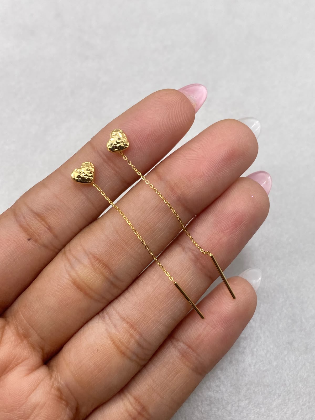 Topos It Corazon diamantados aguja  Oro amarillo 18k +1 / 0,40 Gr