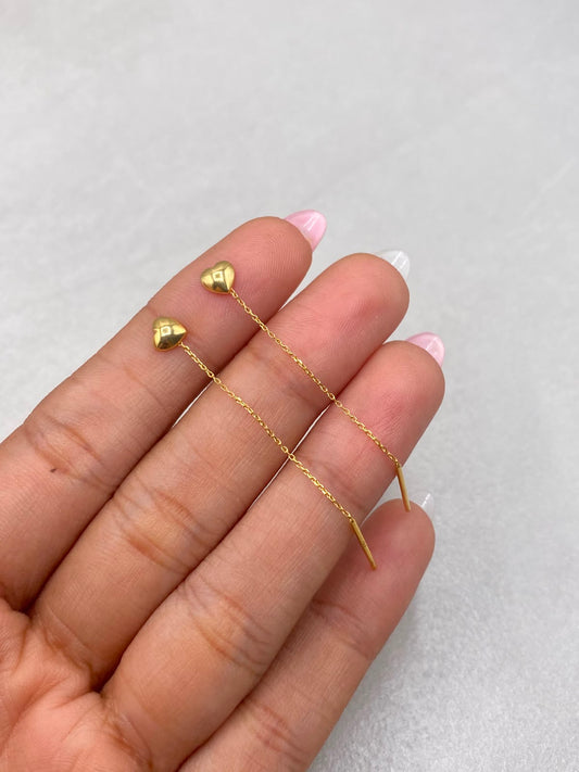 Topos It corazon lisa aguja Oro amarillo 18k +1 / 0,45 Gr