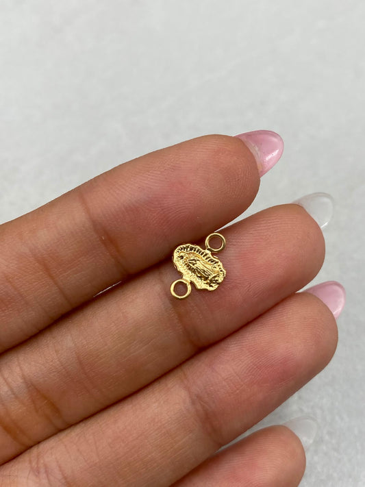 Herraje virgen de Guadalupe  Oro amarillo 18k 0,22 Gr / 8 Cm