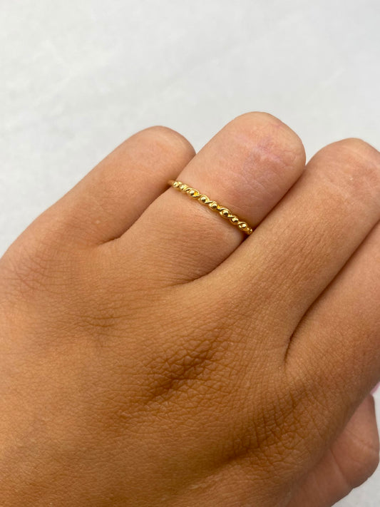 Anillo entrelazado / Talla 6 1/2 / 1,02 Gr / 1 mm