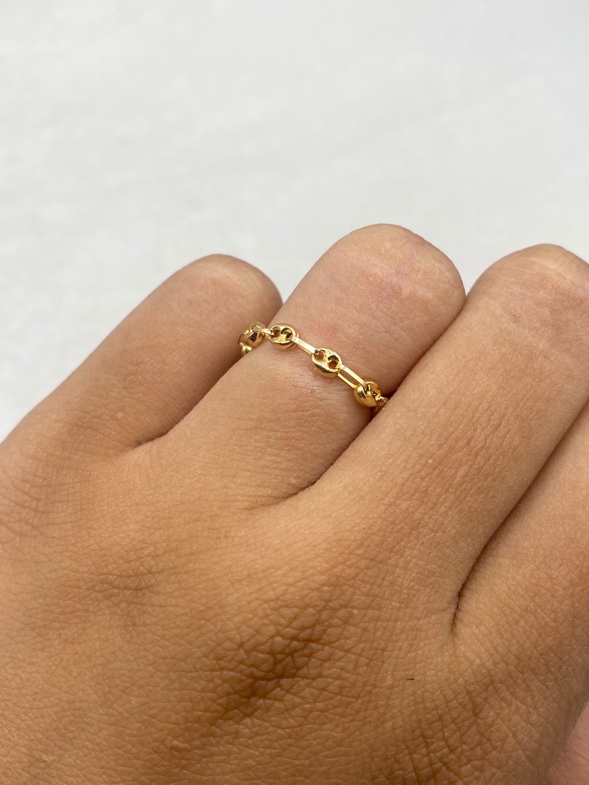 Anillo GC  Oro amarillo 18k / Talla 6 1/2 / 0,46 Gr