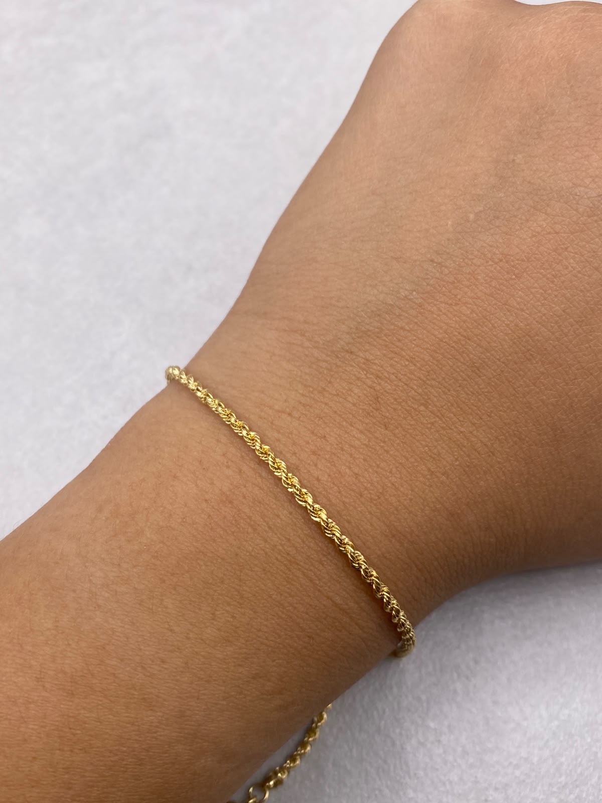 Pulso It mini lazo Oro amarillo 18k +1 / 1,36 Gr / 2 mm / 19 Cm